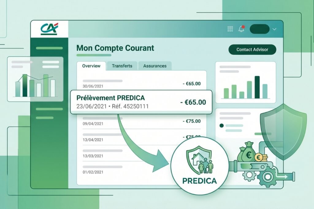 Prélèvement Predica : à quoi correspond ce débit bancaire ? prélèvement predica