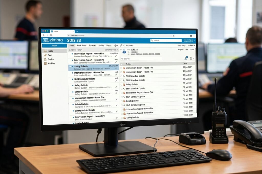 zimbra sdis 33